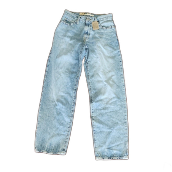 Levi's Light Blue Straight Leg Jeans - Picture 2 of 10